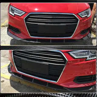 Dokładka przedniego zderzaka Lip V1 (do Base 2017-2020 Sedan, Carbon) zdjęcia 4