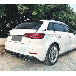 Dyfuzor tylnego zderzaka V2 (do S-Line HB 2017-2020, Carbon) zdjęcia 2