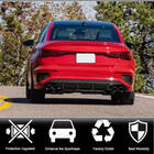 Audi A3 2020- Dyfuzor tylnego zderzaka V2 do S-Line Sedan 2020-2023 (Carbon) zdjęcia 2