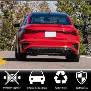 Dyfuzor tylnego zderzaka V2 do S-Line Sedan 2020-2023 (Carbon) zdjęcia 2