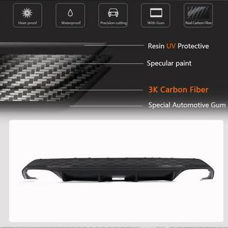 Dyfuzor tylnego zderzaka V2 do S-Line Sedan 2020-2023 (Carbon) zdjęcia 4