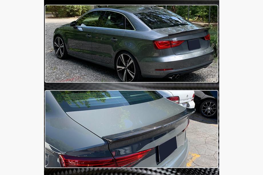 Audi A3 2012-2020 Spoiler V4 (do Sedan, karbon) Zdjęcia 3