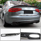 Audi A4 B8 2007-2015 Dyfuzor tylnego zderzaka (do Base 2011-2015, Carbon) zdjęcia 1