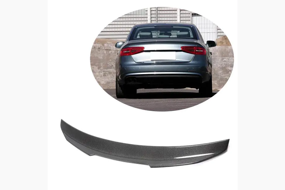 Audi A4 B8 2007-2015 Spoiler V3 (do Base 2011-2015, Carbon) Image