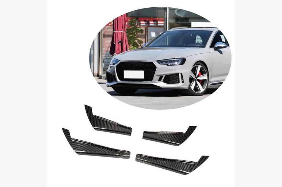 Audi A4 B9 2015-2024 Nakładka na przedni zderzak (do Base 2015-2019, Carbon) Image