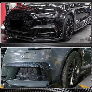 Nakładki na halogeny V2 (do S-Line Sedan 2015-2019, Carbon) zdjęcia 3