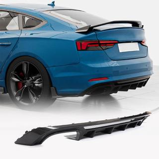 Dyfuzor tylnego zderzaka V3 (do S-Line 2016-2020, Carbon) zdjęcia 1