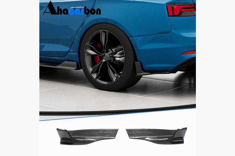 Audi A5 2016-2025 Nakładki na tylny zderzak Flap (do S-Line 2016-2020, Carbon) Image