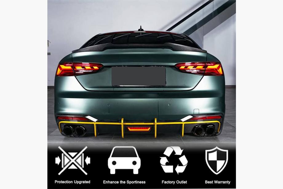 Audi A5 2016-2025 Spoiler V4 (do Sportback, Plastik) Zdjęcia 2