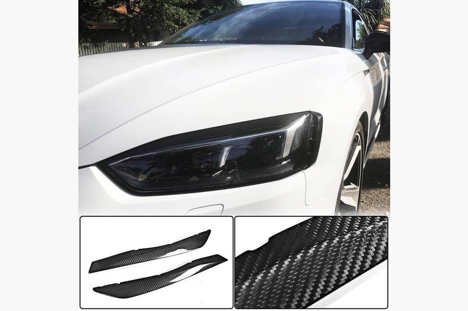Audi A5 2016-2025 Nakładki na Reflektory Brewki (Carbon) Zdjęcia 2