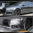 Audi A6 C7 2011-2017 Nakładki na przedni zderzak (do RS6, 4 szt, Carbon) zdjęcia 4
