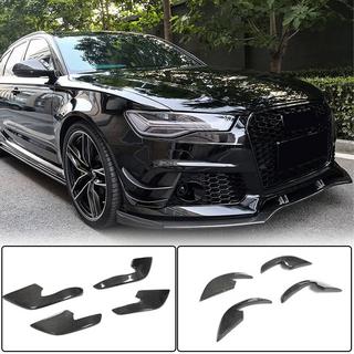 Nakładki na przedni zderzak (do RS6, 4 szt, Carbon) zdjęcia 1
