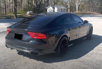 Audi A7 2010-2018 Dyfuzor tylnego zderzaka V2 (do S-Line, 2010-2014, Carbon) zdjęcia 2