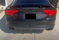 Audi A7 2010-2018 Dyfuzor tylnego zderzaka V2 (do S-Line, 2010-2014, Carbon) zdjęcia 6