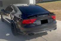 Audi A7 2010-2018 Dyfuzor Zderzaka Tylnego V1 (do S-Line, 2010-2014, Plastik) zdjęcia 3