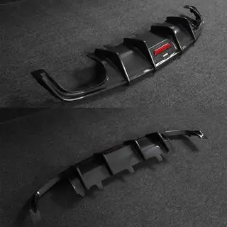 Dyfuzor Zderzaka Tylnego (do S-Line, 2014-2018, Carbon) zdjęcia 4