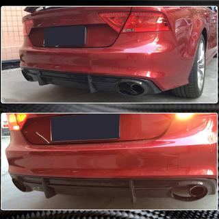 Dyfuzor tylnego zderzaka V3 (do S-Line, 2010-2014, Carbon) zdjęcia 3