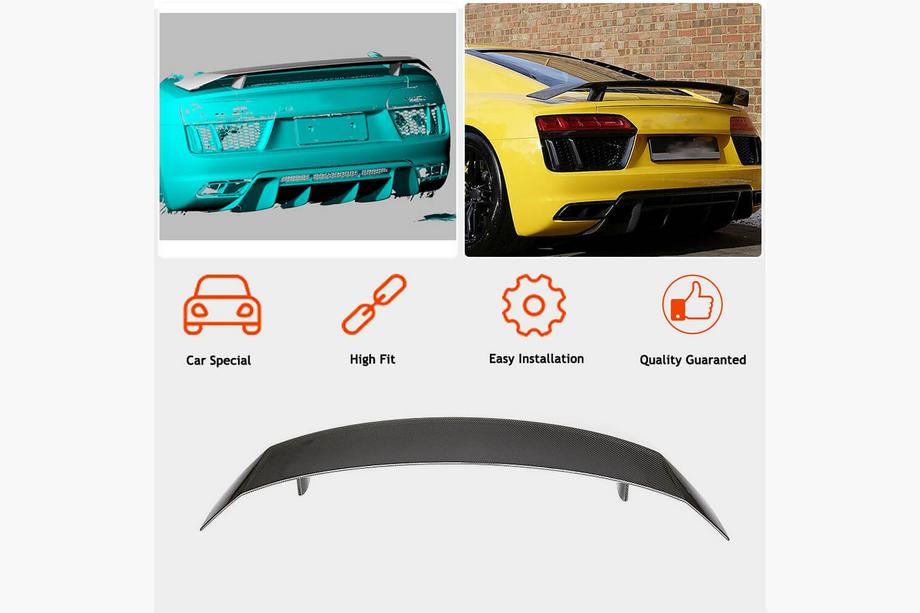 Audi R8 2015- Spoiler tylnej klapy bagażnika (FRP) Zdjęcia 2