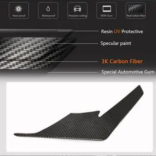 Nakładki na Zderzak Przedni V2 (2023+, Carbon) zdjęcia 4