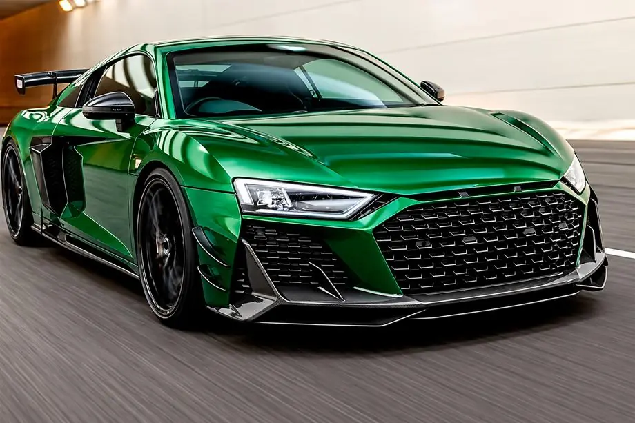 Audi R8 2015- Nakładka na przedni zderzak Lip V1 (Carbon) Image
