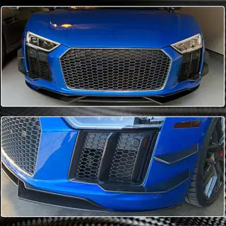 Nakładki na przedni zderzak V3 (2015-2020, Carbon) zdjęcia 4