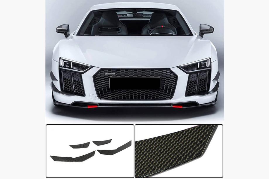 Audi R8 2015- Nakładki na przedni zderzak V3 (2015-2020, Carbon) Image