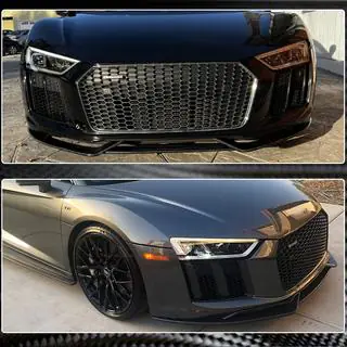 Nakładka na przedni zderzak Lip V1 (2015-2020, Carbon) zdjęcia 4