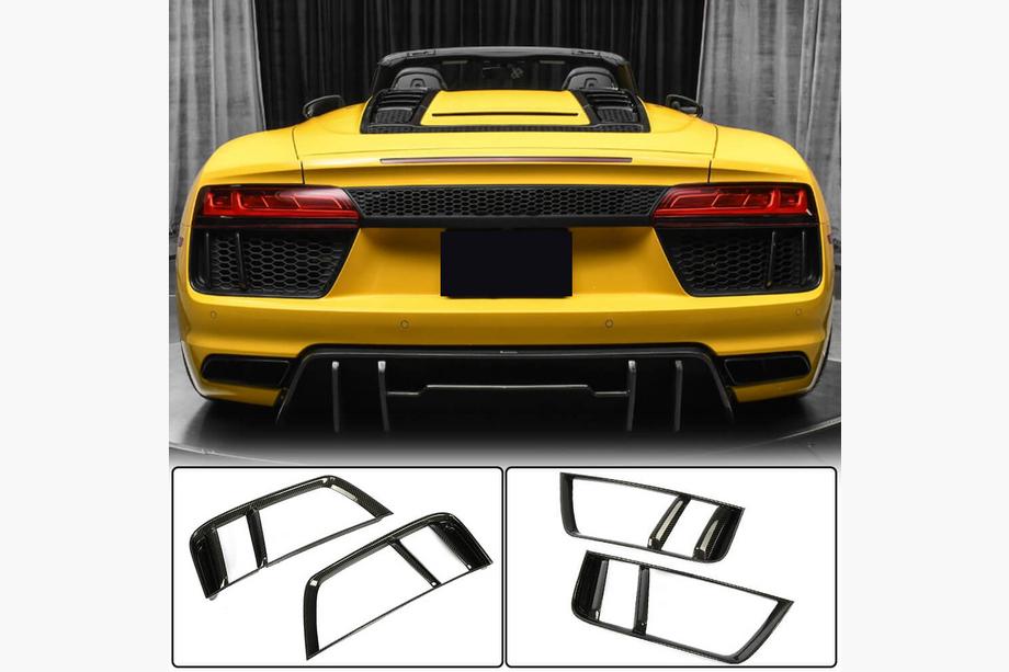 Audi R8 2015- Nakładki na tylny zderzak (2015-2020, Carbon) Image