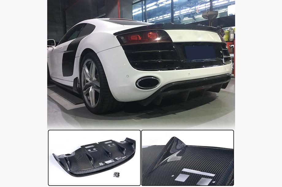 Audi R8 2006-2015 Dyfuzor Zderzaka Tylnego (Carbon) Image