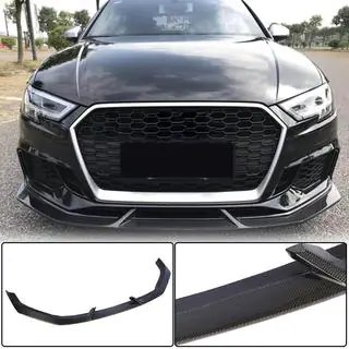 Dokładki przedniego zderzaka V4 (do RS3 Sedan 2017-2020, Carbon) zdjęcia 3