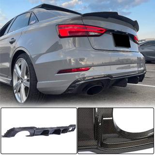 Dyfuzor tylnego zderzaka V1 (do RS3 Sedan 2017-2019, Carbon) Audi A3 2012-2020 zdjęcia 1