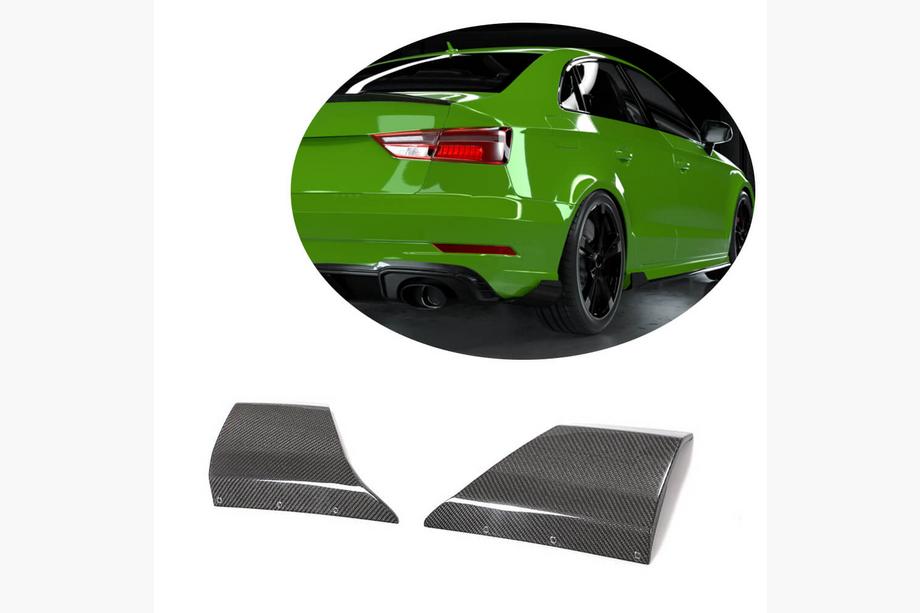 Audi A3 2012-2020 Flapy tylnego zderzaka (do RS3 Sedan 2017-2019, Carbon) Image