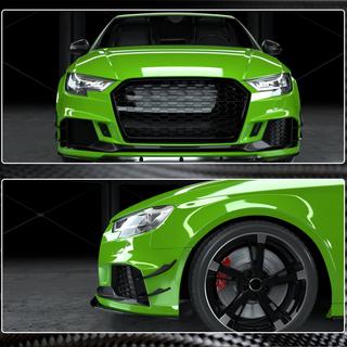 Dokładki przedniego zderzaka V2 (do RS3 Sedan 2017-2020, Carbon) zdjęcia 4