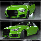 Audi A3 2012-2020 Dokładki przedniego zderzaka V1 (do RS3 Sedan 2017-2020, Carbon) zdjęcia 5