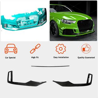 Dokładki przedniego zderzaka V1 (do RS3 Sedan 2017-2020, Carbon) Audi A3 2012-2020 zdjęcia 2