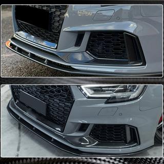 Dokładki przedniego zderzaka V1 (do RS3 Sedan 2017-2020, Carbon) Audi A3 2012-2020 zdjęcia 4