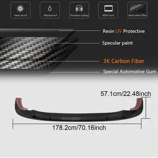 Dokładka przedniego zderzaka Lip (do RS Sedan, karbon) zdjęcia 4