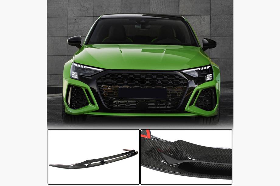 Audi A3 2020- Dokładka przedniego zderzaka Lip (do RS Sedan, karbon) Image