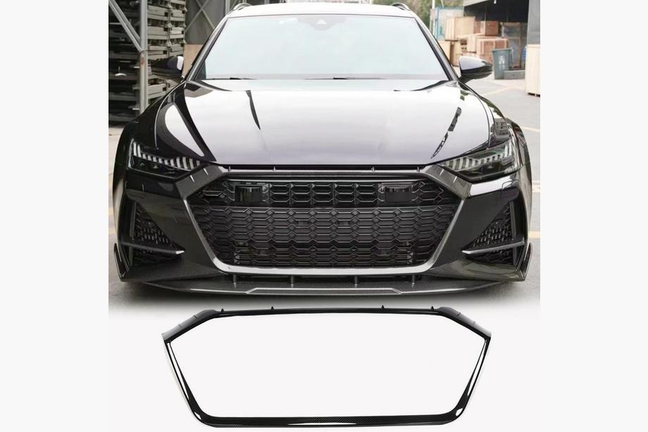 Audi A6 C8 2018–2025 Obramowanie grilla (do RS6, karbon) Image
