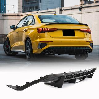 Dyfuzor tylnego zderzaka V1 (do S-Line Sedan 2020-2023, Carbon) zdjęcia 1