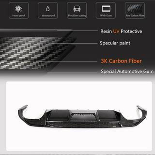 Dyfuzor tylnego zderzaka V1 (do S-Line Sedan 2020-2023, Carbon) zdjęcia 3