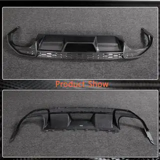 Dyfuzor tylnego zderzaka V1 (do S-Line Sedan 2020-2023, Carbon) zdjęcia 4