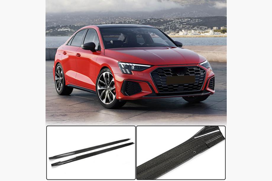 Audi A3 2020- Progi boczne (do S3 Sedan, carbon) Image