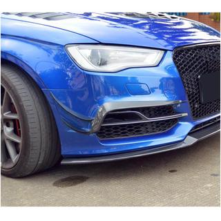 Dokładka (lip) przedniego zderzaka (do S-Line Sedan 2012-2016, karbon) Audi A3 2012-2020 zdjęcia 2