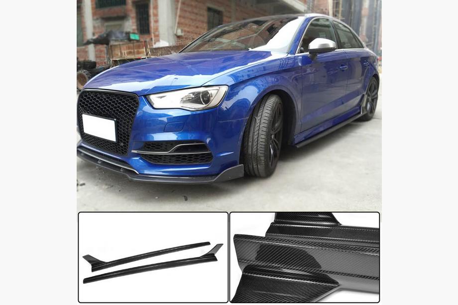 Audi A3 2012-2020 Progi boczne V4 (do S-Line Sedan, karbon) Image