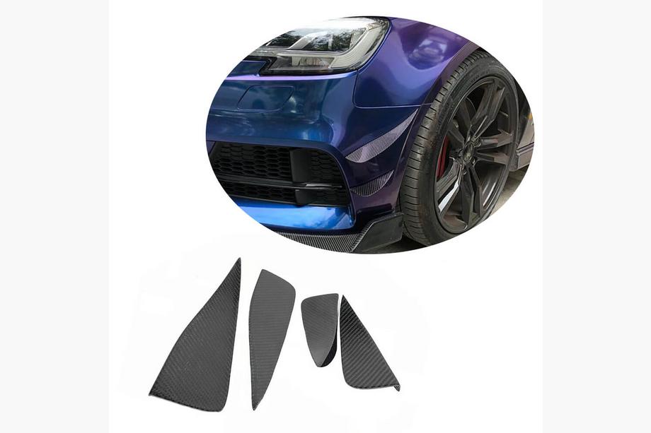 Audi A3 2012-2020 Dokładki przedniego zderzaka (do S-Line Sedan 2017-2020, Carbon) Image