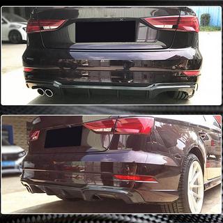 Dyfuzor tylnego zderzaka V5 (do S-Line Sedan 2017-2020, Carbon) Audi A3 2012-2020 zdjęcia 3