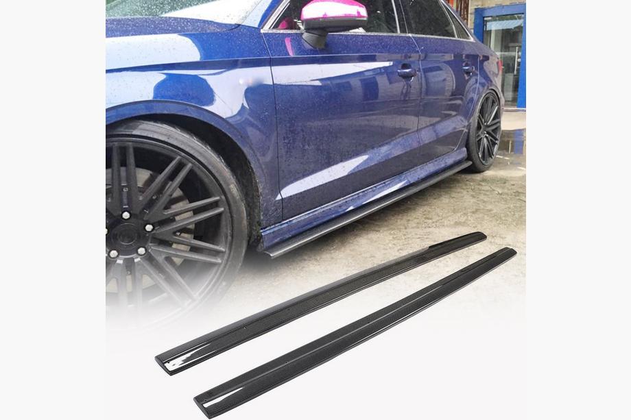 Audi A3 2012-2020 Progi boczne V3 (do S-Line Sedan, karbon) Image