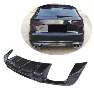 Dyfuzor tylnego zderzaka V1 (do S-Line HB 2012-2016, Carbon) Audi A3 2012-2020 zdjęcia 1