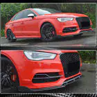 Audi A3 2012-2020 Dokładka przedniego zderzaka Lip V3 (do S-Line Sedan 2012-2016, Carbon) zdjęcia 4